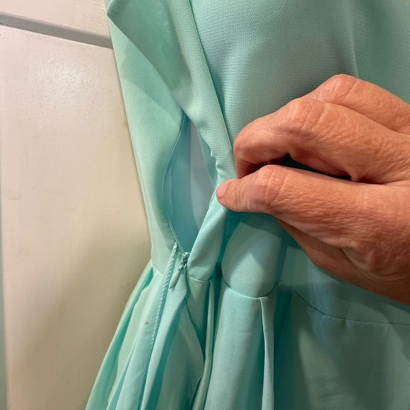 Mint Green Meng Li Dress NWT size S high low - Picture 10 of 13